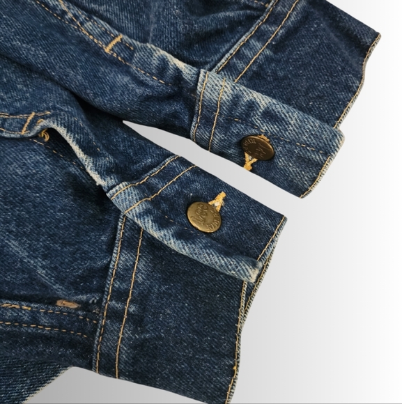 Vintage x 70s “made in USA” Lee Riders Two Pocket Denim Trucker Jacket - Picture 8 of 13